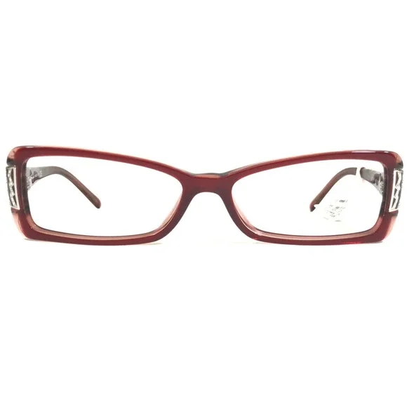Salvatore Ferragamo Eyeglasses Frames 2613-B 462 Red Burgundy Cat Eye 52-15-135 - Picture 2 of 13